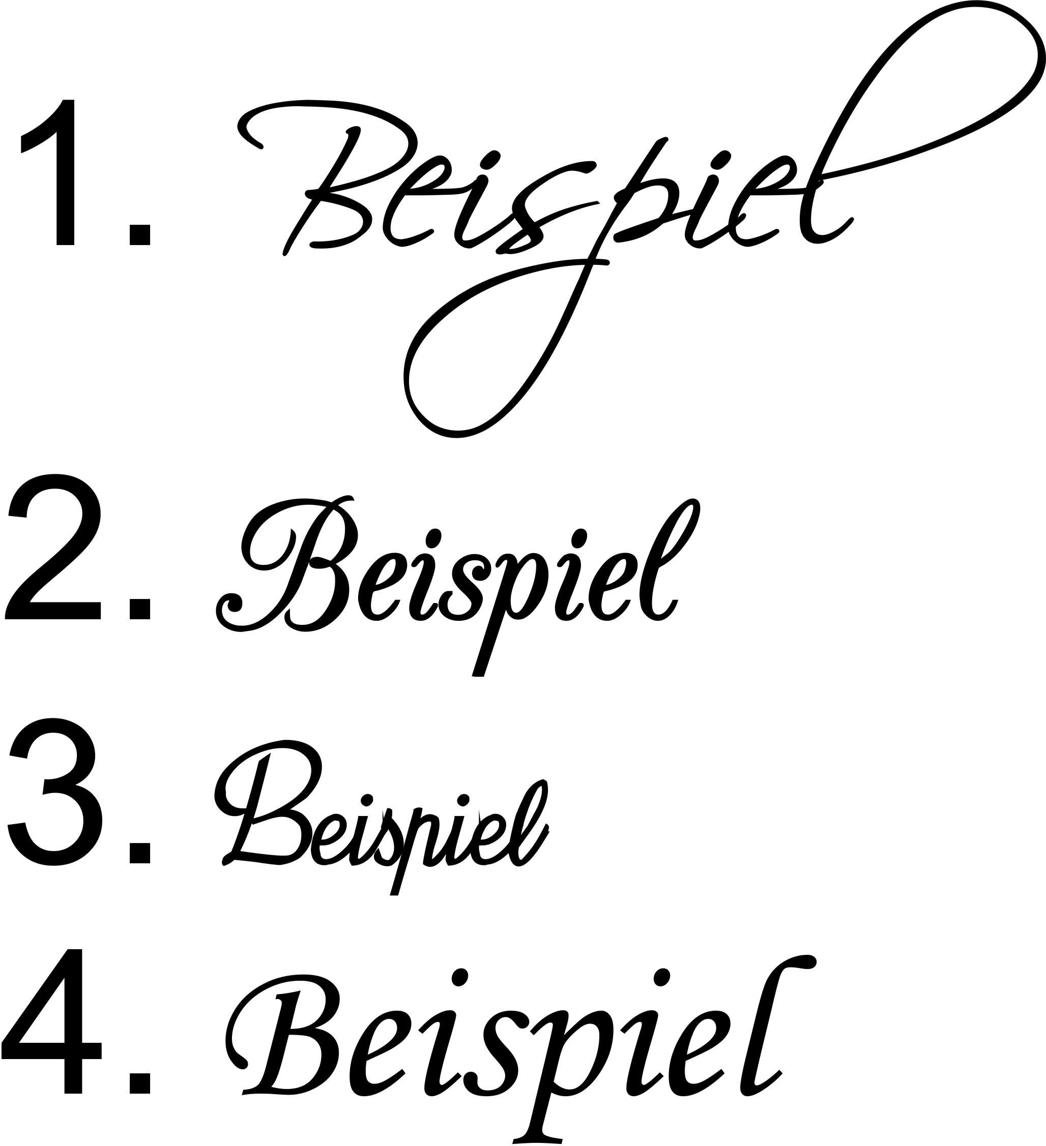 Schriftarten